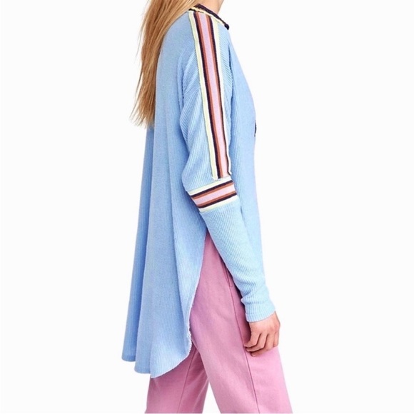 Free People We The Free Feeling Magical Ribbed Knit Swit V-Neck Top Women SZ XS - Picture 12 of 15